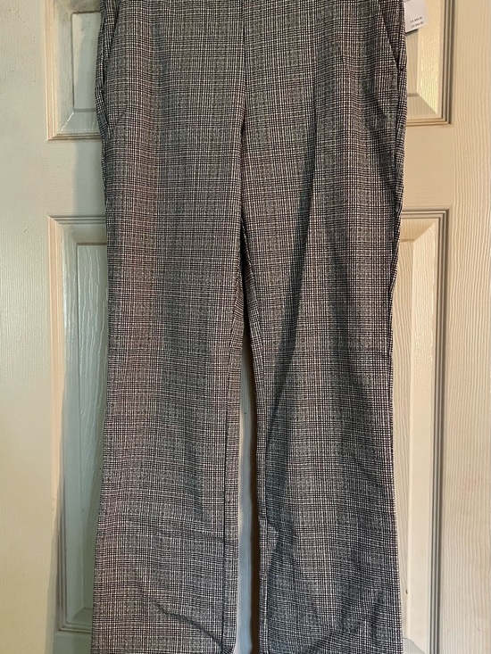 Maurices Pants - Maurices Black and White Plaid Straight-Leg Trousers